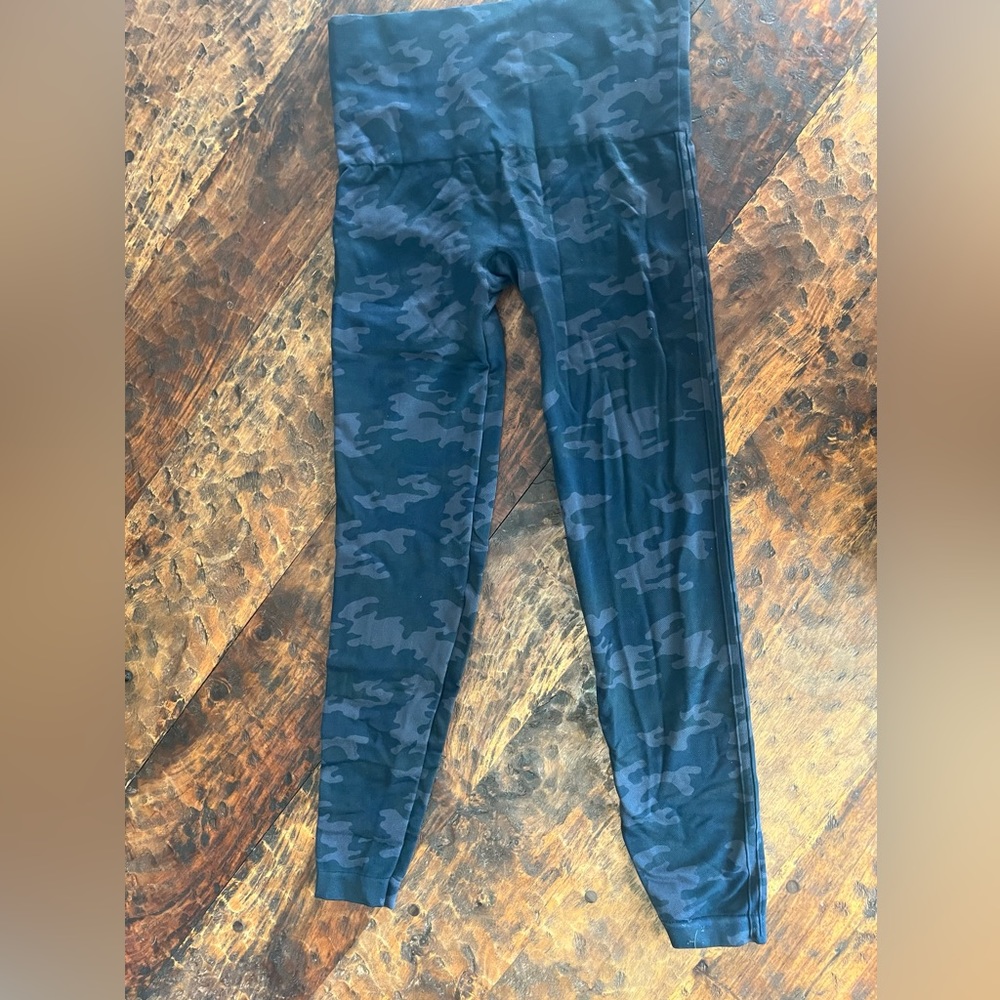 Spanx leggings, camo color, size large, worn a few times - Picture 2 of 3